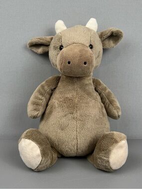 Jellycat Mellymoo Cow 16” Plush Stuffed Animal Brown London Little Retired Rare